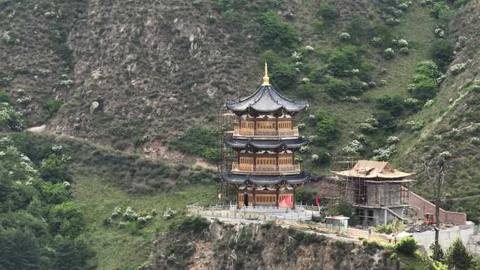 山西繁峙兰若寺航拍