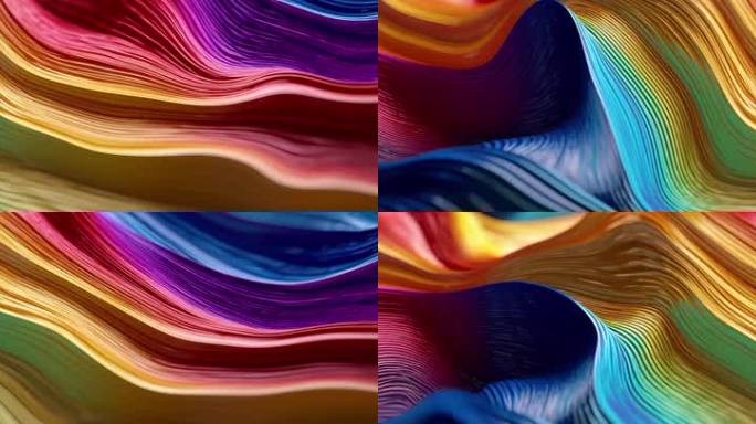 抽象海浪海洋涌动视觉艺术创意片头