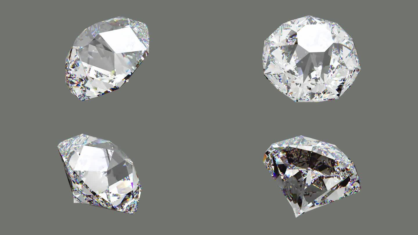 钻石水晶旋转循环 带Alpha通道 02