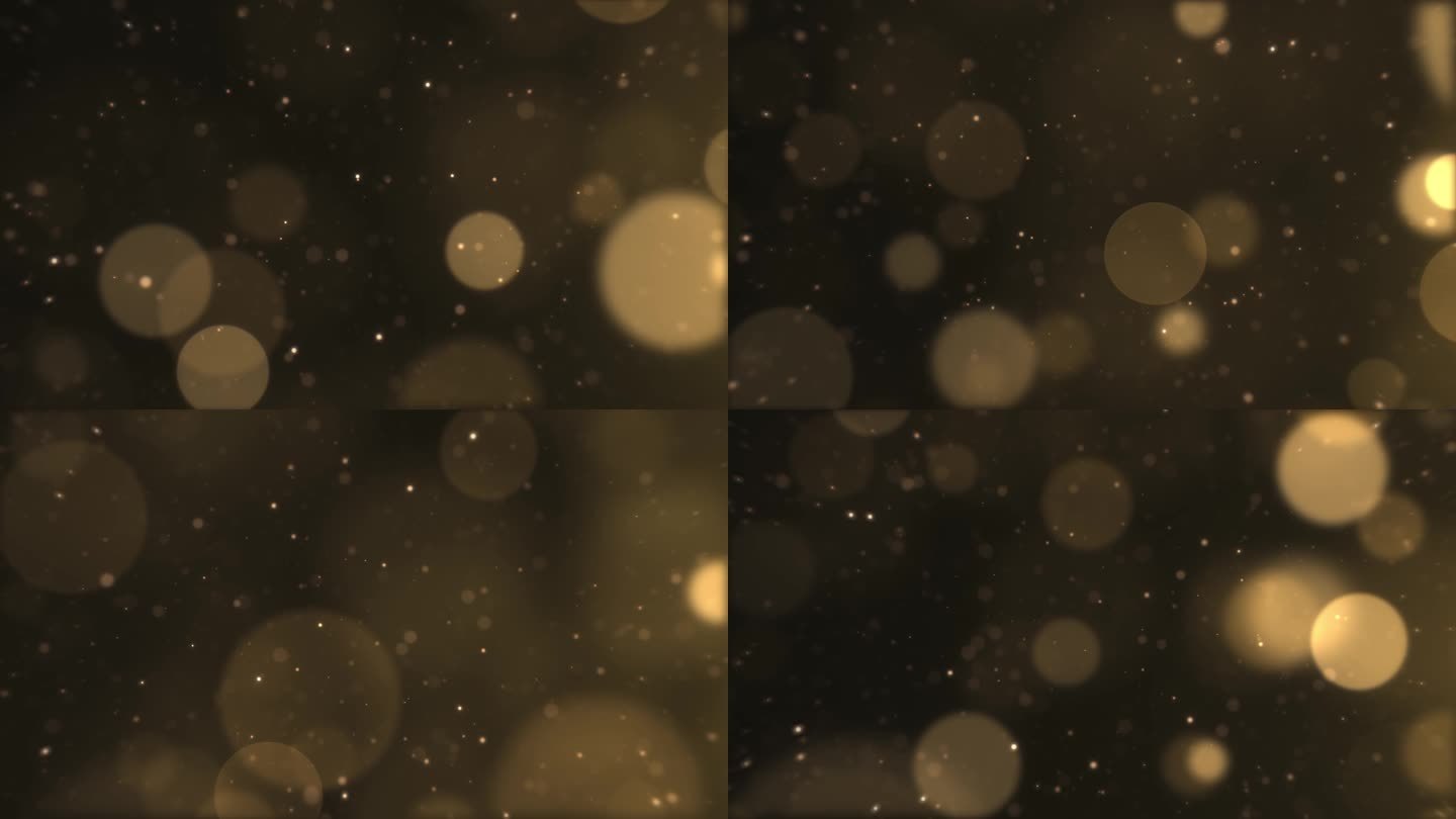 4K金色粒子光斑背景视频