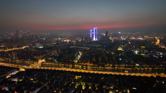 南京城市交通夜景