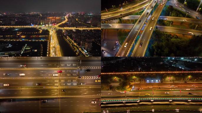 南京城市交通夜景
