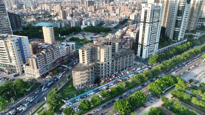 航拍深圳沙井街道