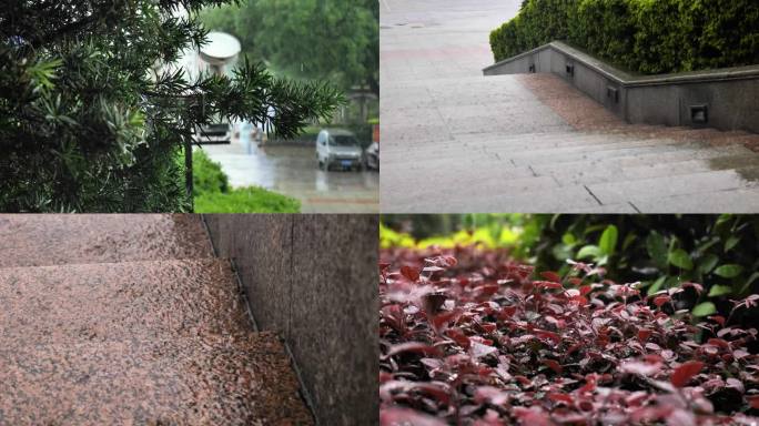 下雨天唯美空境