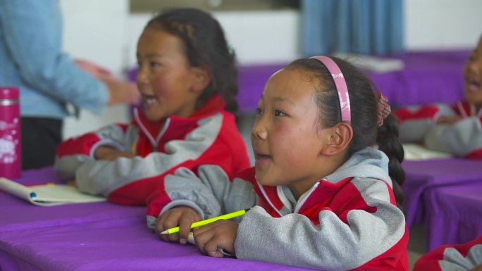 学生上课 小学生朗读 朗朗书声