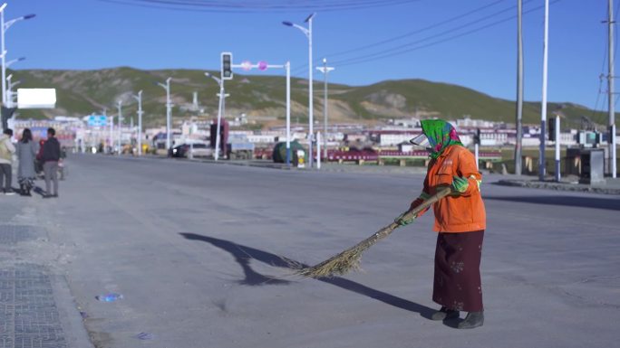 可爱的人 城市 清洁 劳动者 三八 妇女