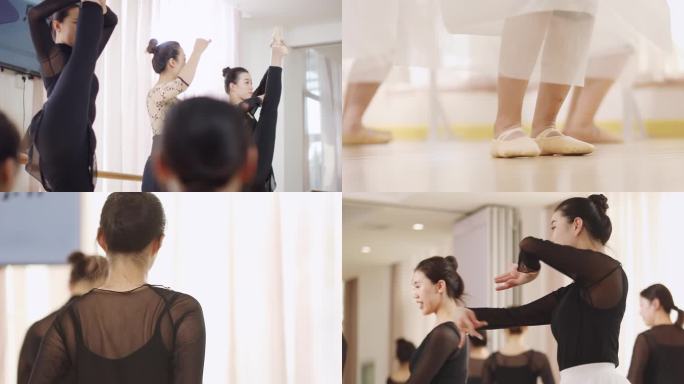 【4K】一群女生练芭蕾舞 舞蹈