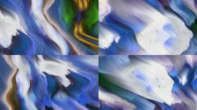 抽象海浪海洋涌动视觉艺术创意秀5364