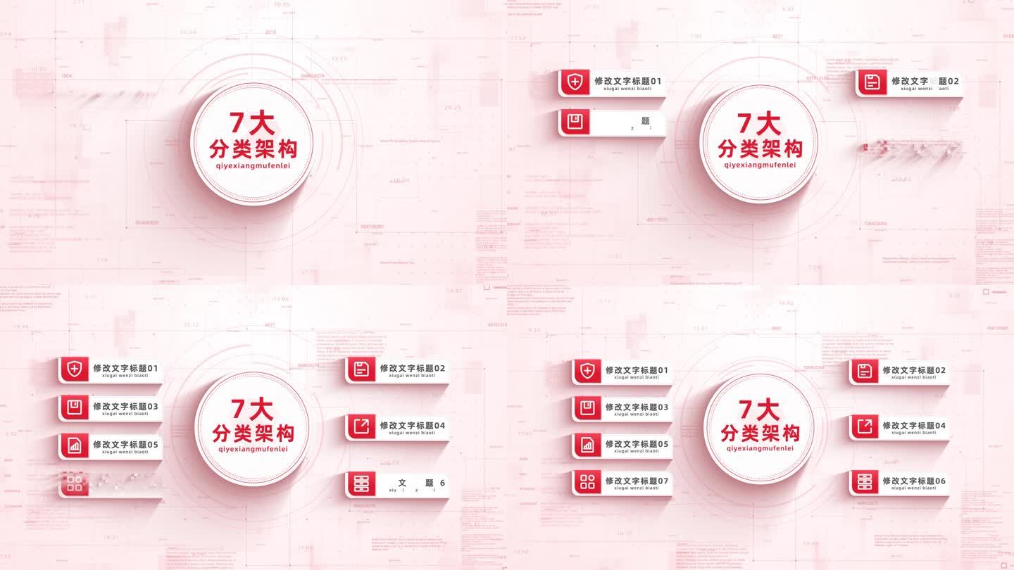 7项红色企业项目分类包装