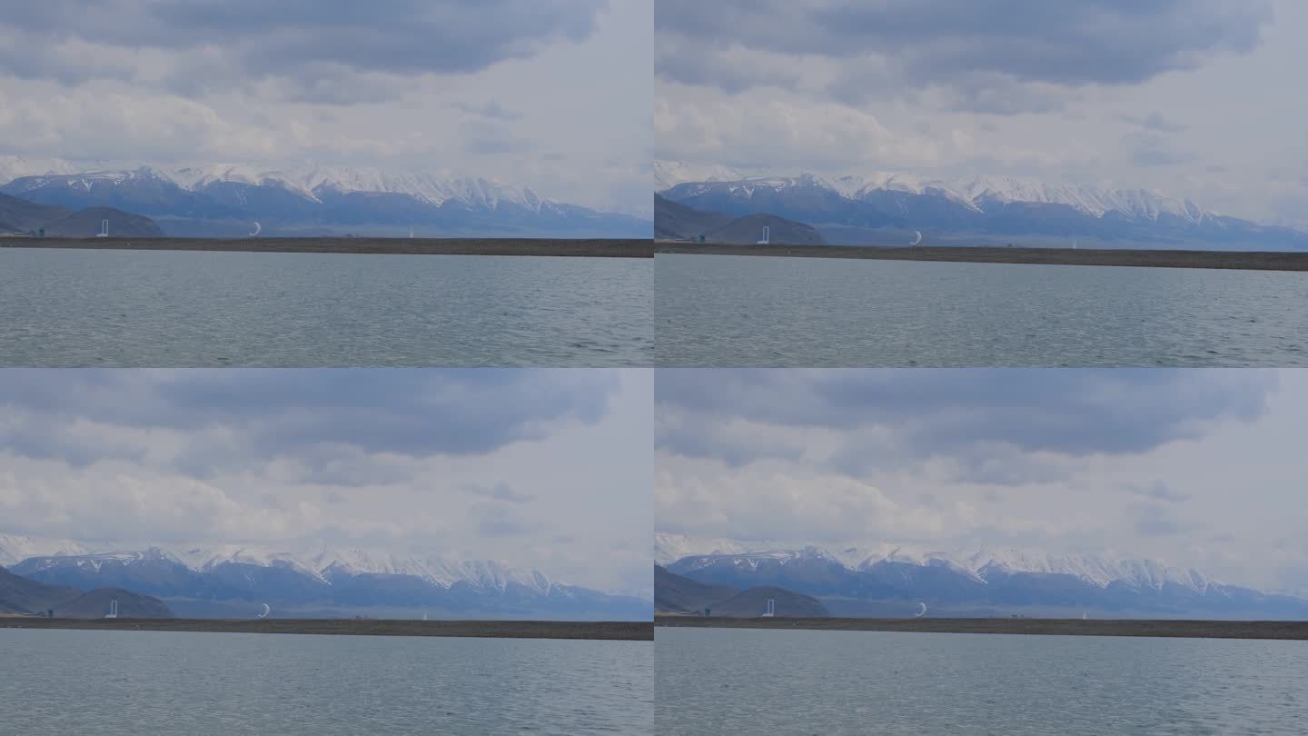 新疆赛里木湖雪山湖泊绝美风光