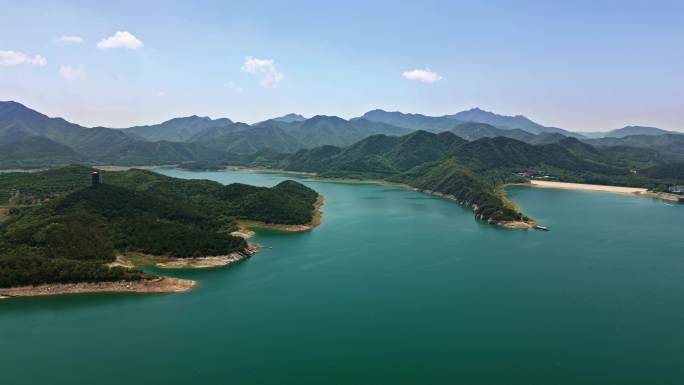 北京平谷金海湖景区航拍