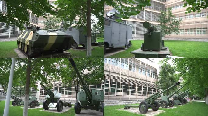 西安工业大学学校坦克大炮模型