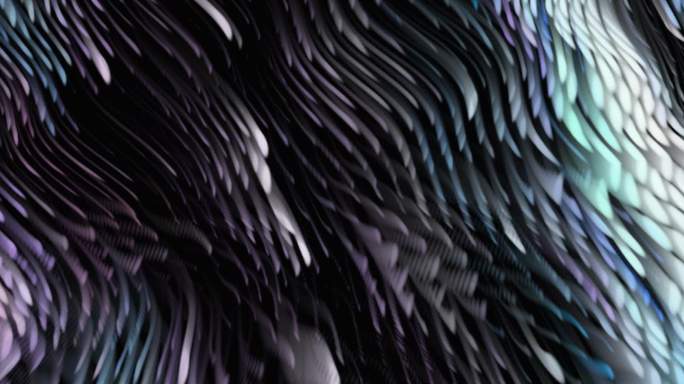 抽象粒子海浪海洋涌动视觉艺术创意秀364