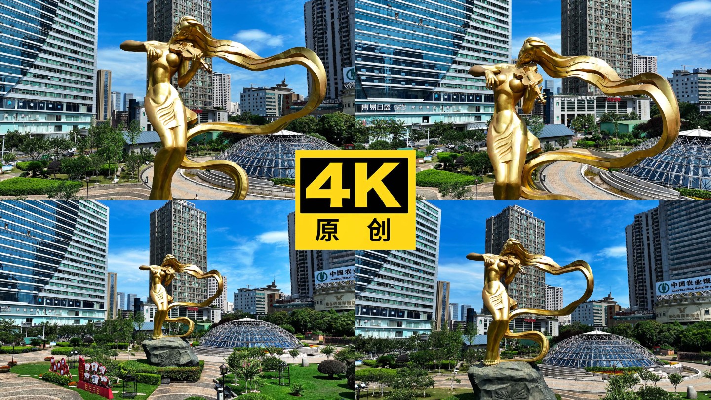 长沙芙蓉广场黄金女神雕像