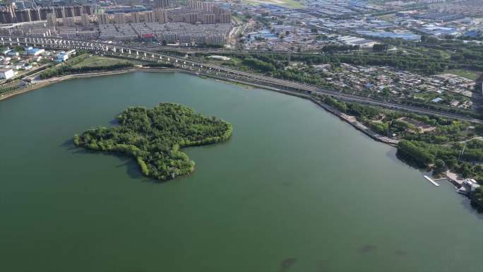 城市湖景 丁香湖 城市后花园