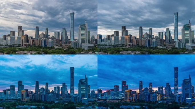 北京国贸CBD爬楼延时摄影