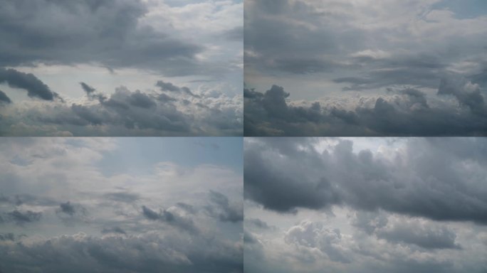 多云天气雨后天空阴天乌云延时云层天气变化