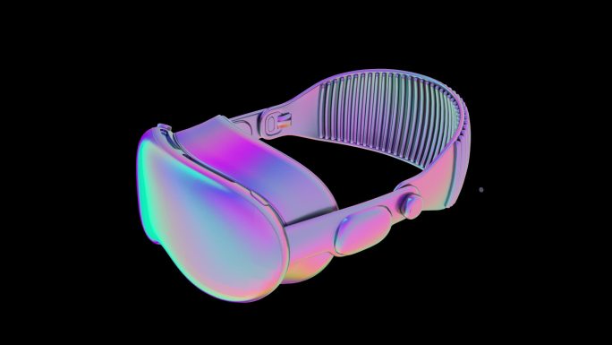 赛博朋克 镭射渐变 酸性 潮流 VR眼镜