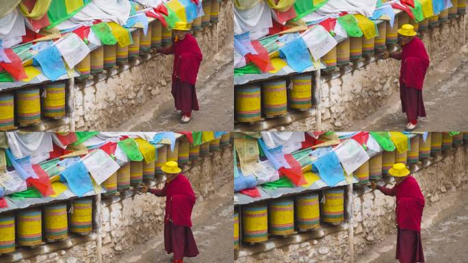 西藏草原 西藏高原 藏民 藏民生活