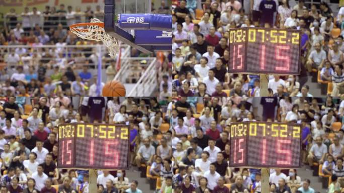 篮球投篮特写升格  篮球计时器倒计时