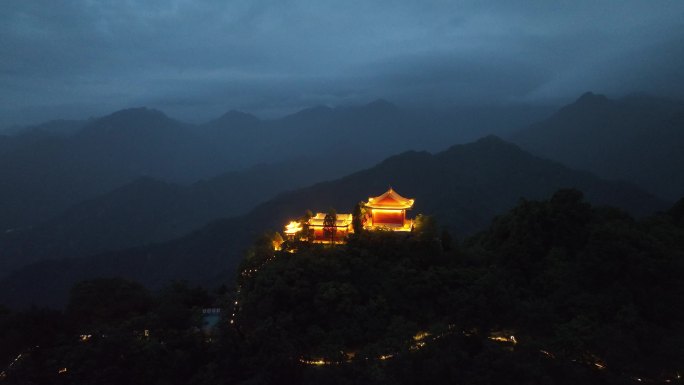 秦岭 终南山 南五台 云海 航拍