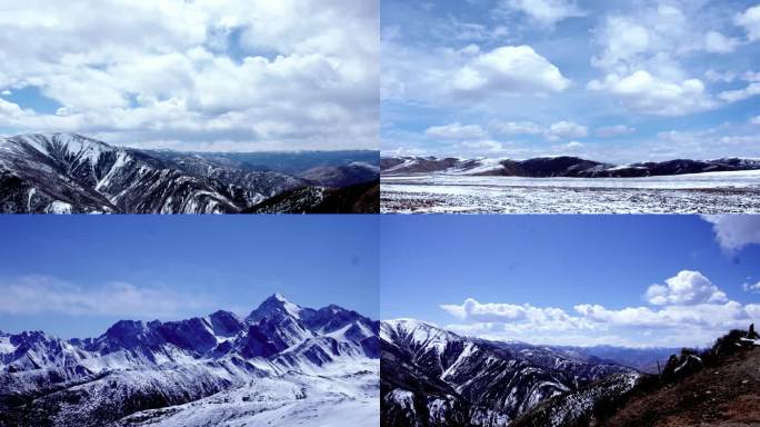 【4K】大雪山延时云彩变幻