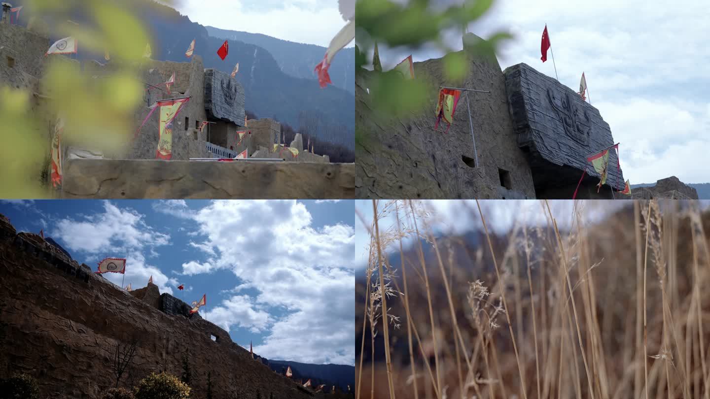 【4K】古代羌寨防御碉楼