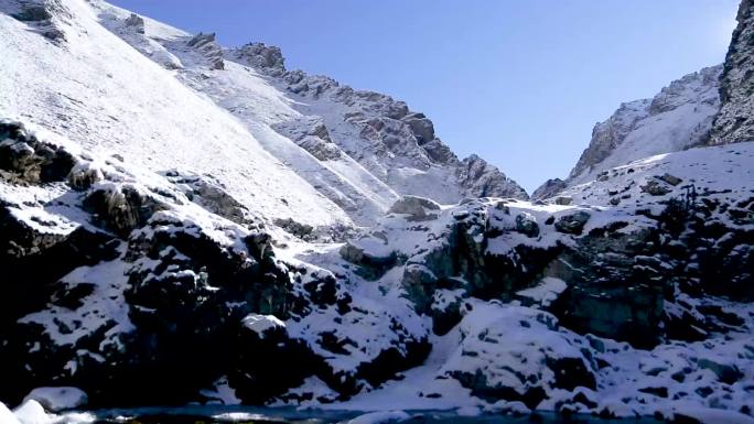自然风光 山川河流 新疆雪山
