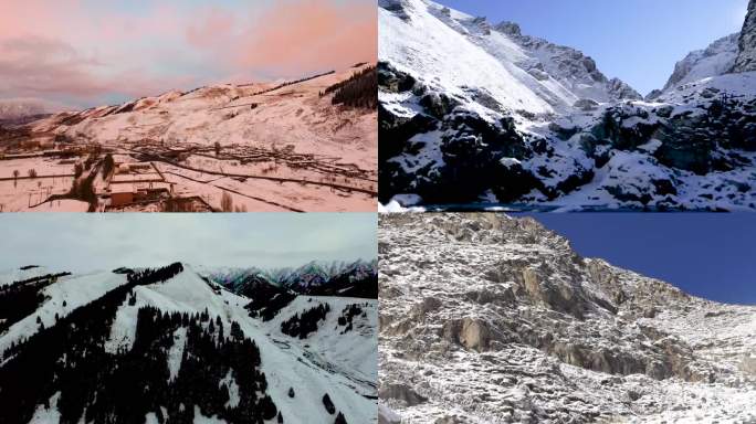 自然风光 山川河流 新疆雪山