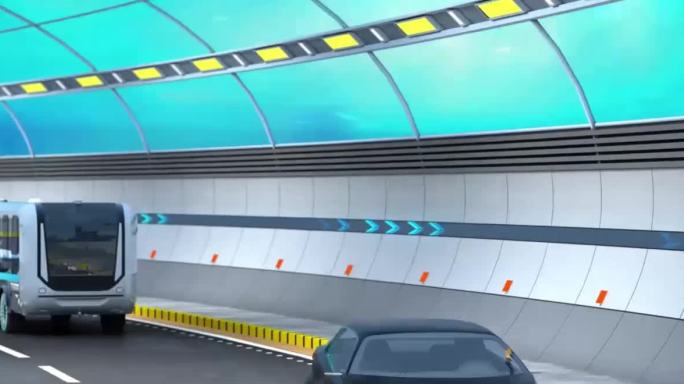 4k海底隧道 交通  环幕  地下空间
