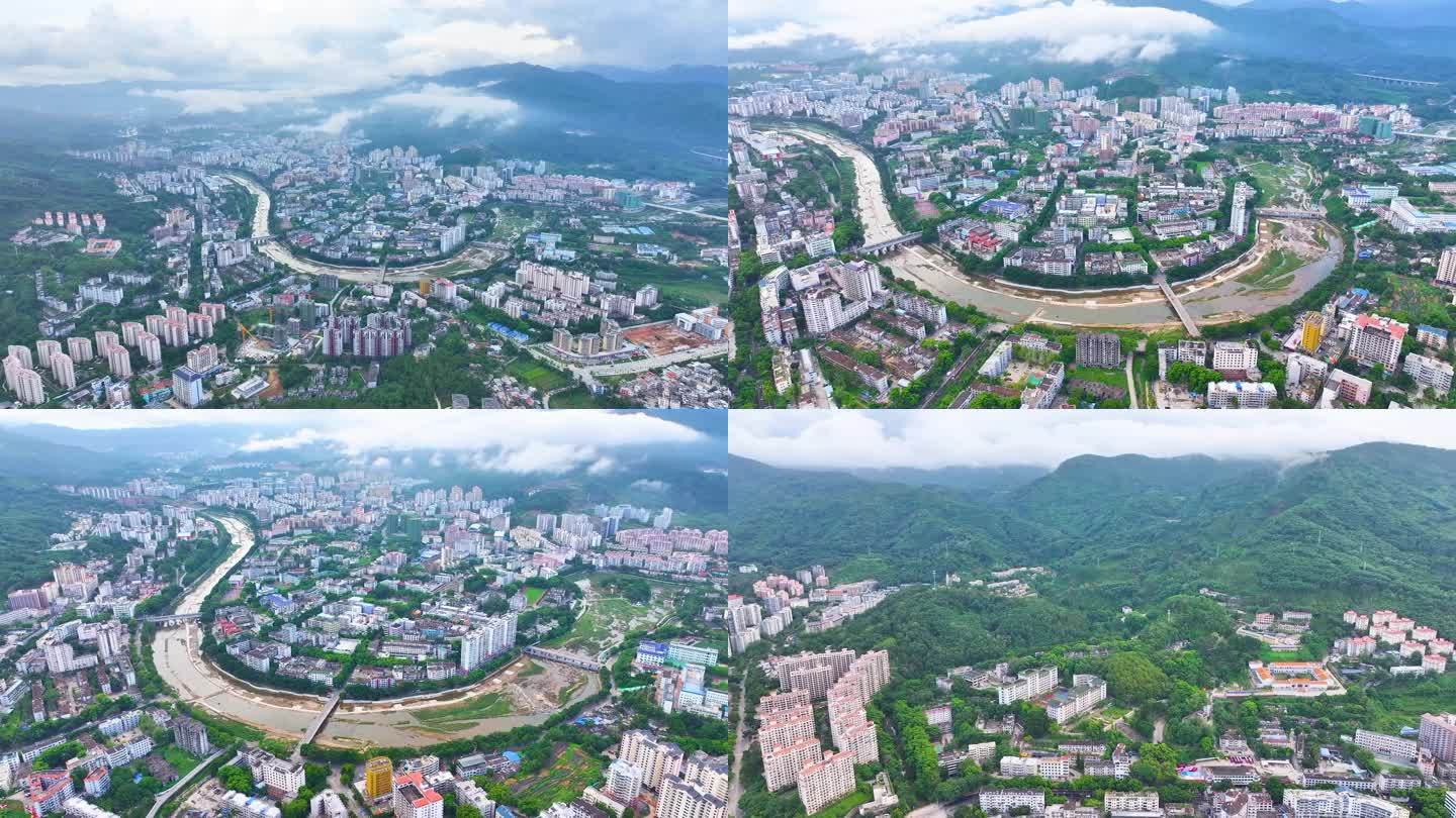 海南省五指山市全景