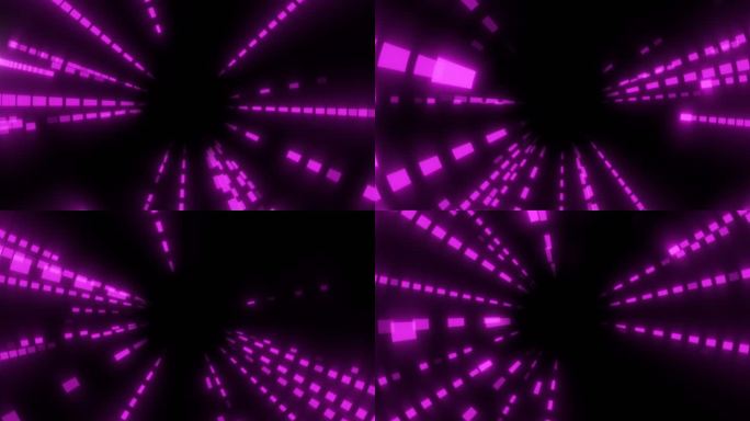 赛博朋克科技感紫色霓虹 时空隧道舞台背景