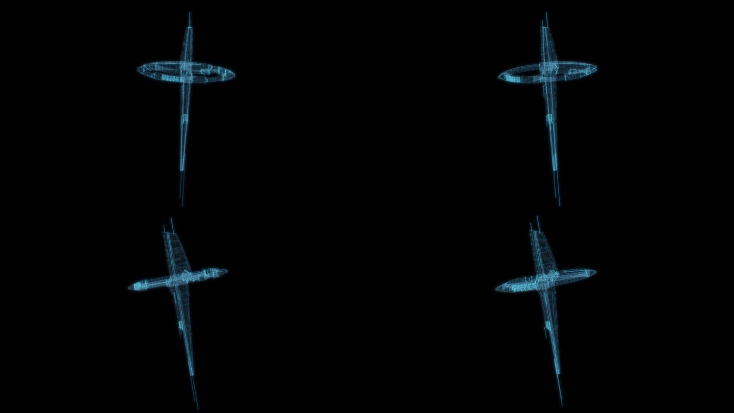 UFO 宇宙飞船科幻透明网格透明飞行器4