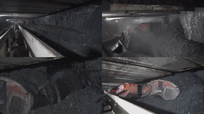 煤炭自动开采 支架撑开 收回