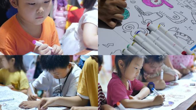 （合辑）各种幼儿园小学生绘画画图比赛