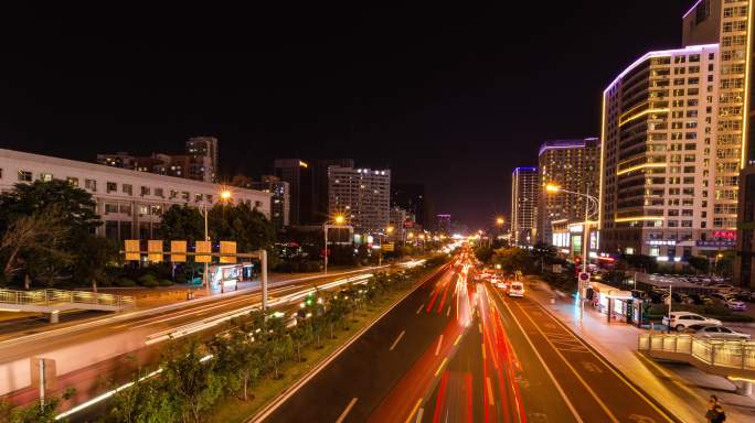 天桥夜景延时