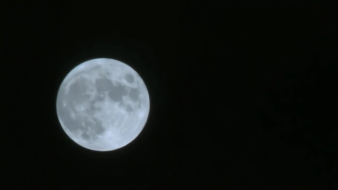 傍晚月亮_4K