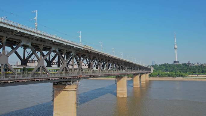 武汉长江大桥4K原创航拍