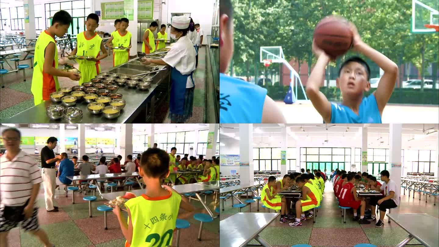 篮球比赛 学校食堂 校园活动