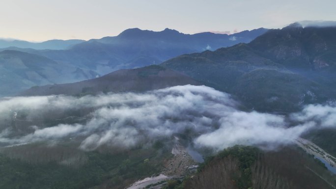 航拍海南昌江王下乡自然美景