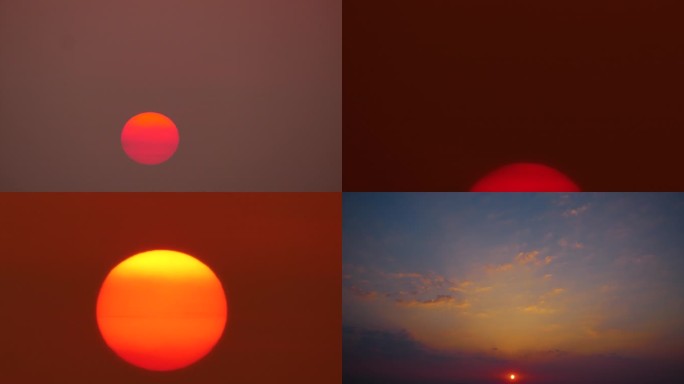 红太阳 日出 日落