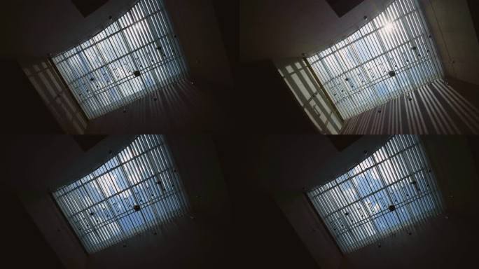 建筑空间光影变化延时摄影