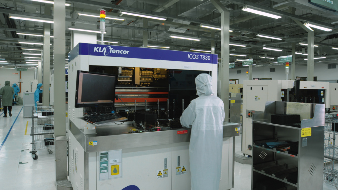 现代生产线 芯片生产 高科技芯片
