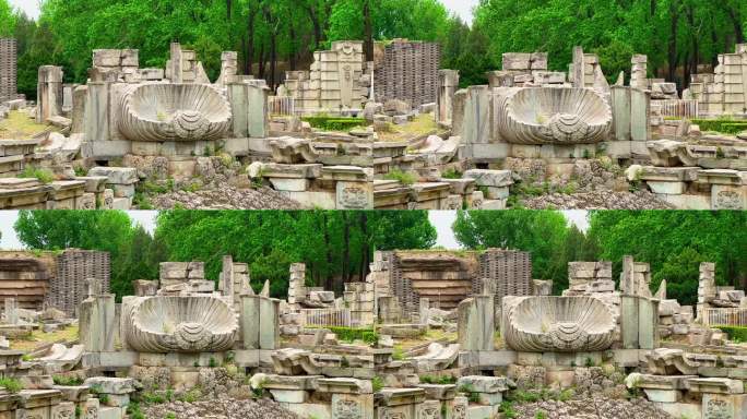 北京圆明园遗址皇家园林石雕艺术圆明园废墟