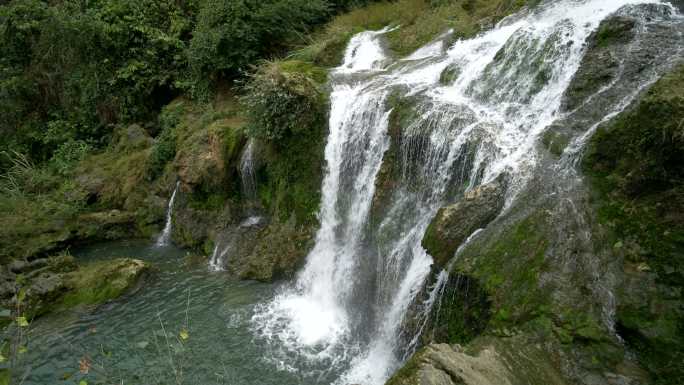 山泉瀑布水流溪流山谷水源地