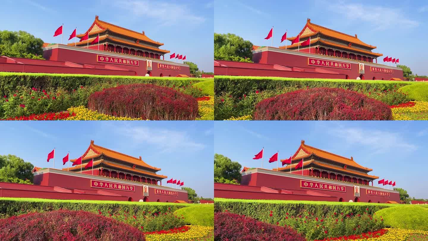 首都北京天安门城楼天安门广场美丽的天安门