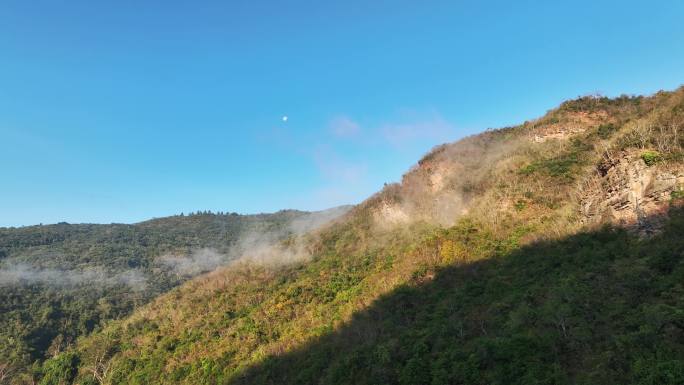 航拍海南昌江王下乡自然美景