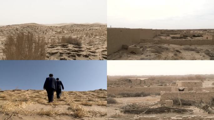 沙漠建造 防风固化 黄沙飞起