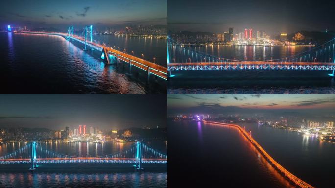大桥 跨海大桥夜景