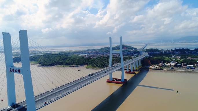 福建厦漳跨海大桥航拍